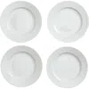 Lyngby Porcelaen Rhombe Set Of 4 Side Plates In White