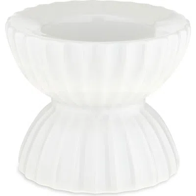Lyngby Porcelaen Tura 2.6-inch Candleholder In White