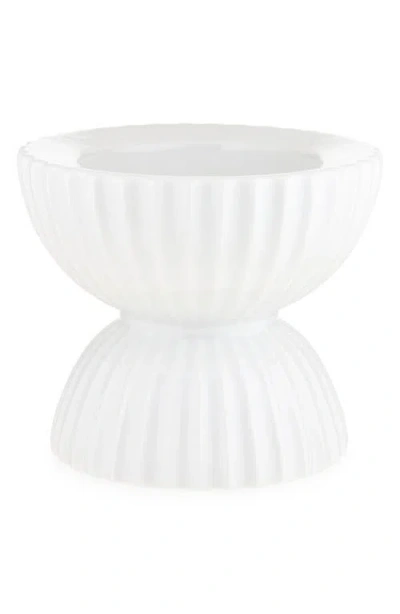 Lyngby Porcelaen Tura 4-inch Candleholder In White