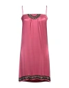 Lynn Adler Woman Mini Dress Magenta Size S Silk
