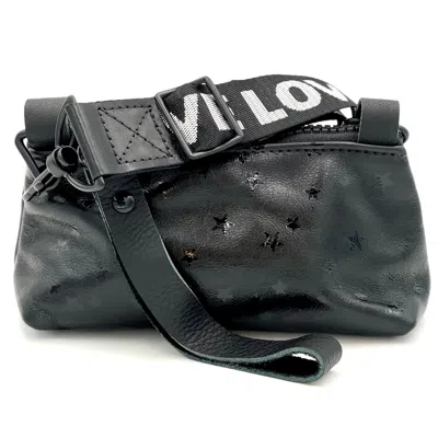 Lynn Tallerico Women's Darla Stadium Bag In Black Star Leather