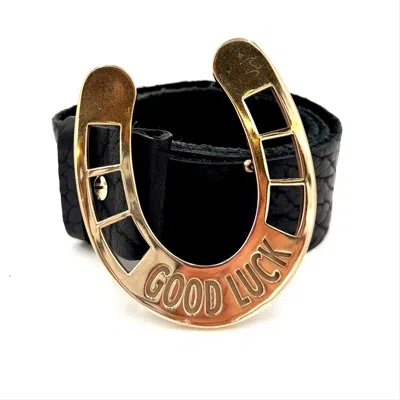 Lynn Tallerico Women's Horseshoe Belt In Black M/l