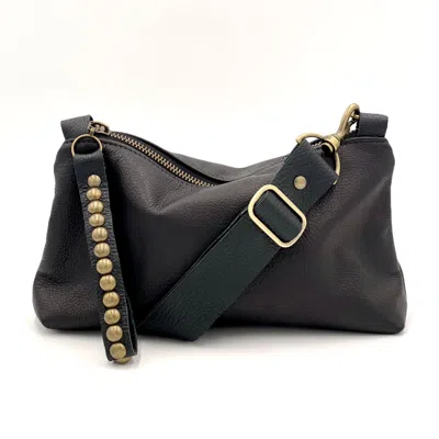 Lynn Tallerico Women's Nancy Crossbody Bag In Soft Black Leather
