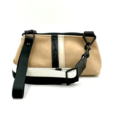 Lynn Tallerico Women's Neutrals Darla Stadium Bag In Cafe Au Lait In Black