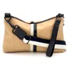 Lynn Tallerico Women's Neutrals Nancy Crossbody Bag In Cafe Au Lait Wth Black & Cream Stripes In Multi