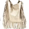 Lynn Tallerico Women's Neutrals Theresa Fringe Bag In Cream