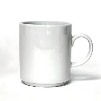 Lynns Utopia 10.5 Oz. Porcelain Mug – Stackable, White