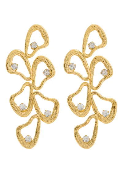 Lynyer Celestial Explosions 24kt Gold-plated Drop Earrings