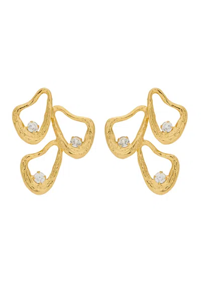 Lynyer Celestial Whispers 24kt Gold-plated Drop Earrings