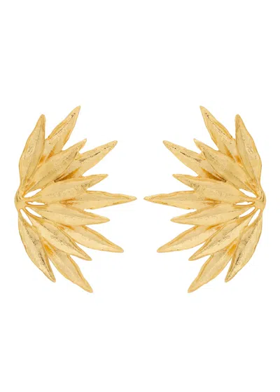 Lynyer Dahlia 24kt Gold-plated Drop Earrings