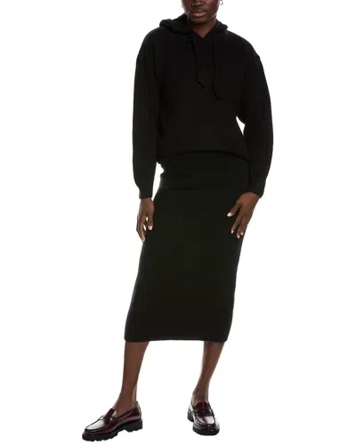 Lyra & Co 2pc Sweater & Skirt Set In Black