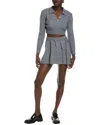 Lyra & Co 2pc Sweater & Skirt Set In Grey