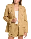 Lyra & Co Blazer In Brown
