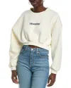 Lyra & Co . Cropped Sweatshirt In Beige