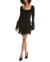 Lyra & Co Lace Mini Dress In Black