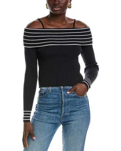 LYRA & CO LYRA & CO OFF-THE-SHOULDER SWEATER