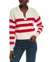 Lyra & Co V-neck Sweater In Red