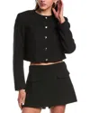 Lyra & Co Wool-blend Blazer In Black