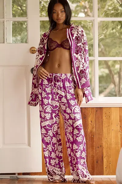 Lyrebird By Anthropologie Silky Pyjama Bottoms In Multi