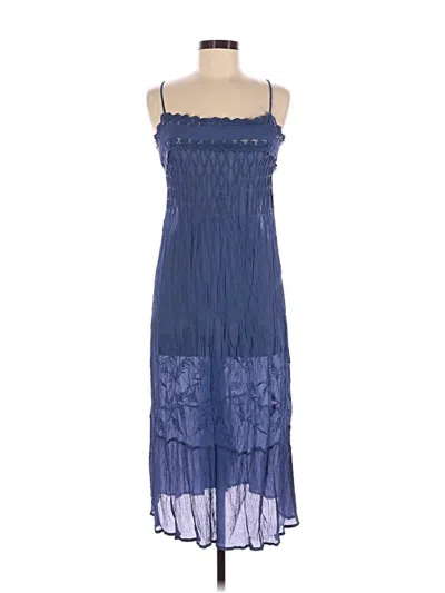 Pre-owned Lyrebird Casual Dress In Blue