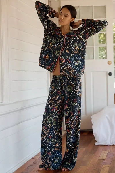 Lyrebird Cloud Flannel Pajama Pants In Multi