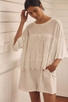 Lyrebird Cotton Lace Twofer Romper In White