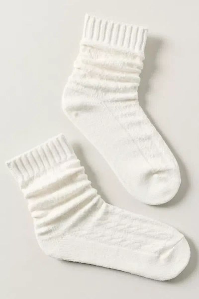 Lyrebird Cozy Cable Knit Socks In White