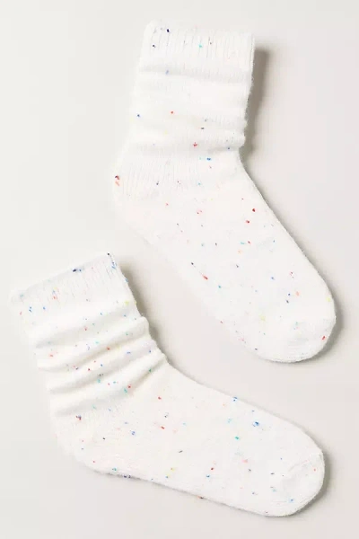Lyrebird Cozy Confetti Crew Socks In Black