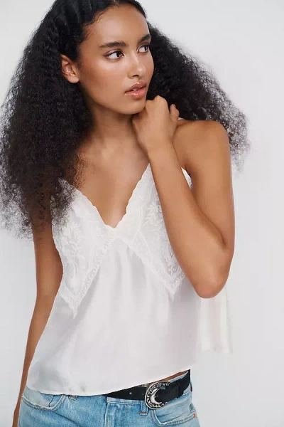 Lyrebird Embroidered Cami In White
