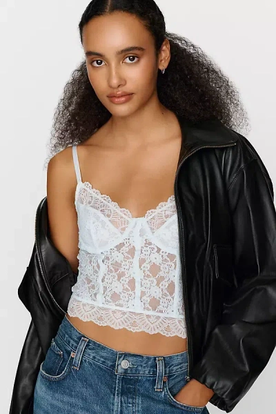 Lyrebird Fitted Lace Camisole In White