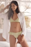 Lyrebird Gingham Ruched Bralette In Green