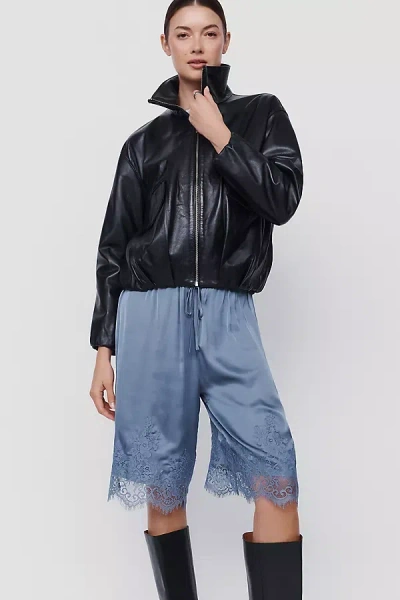 Lyrebird Heirloom Lace Bermuda Shorts In Blue