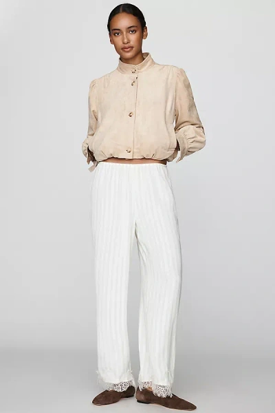 Lyrebird Heirloom Lace Wide-leg Pants In White
