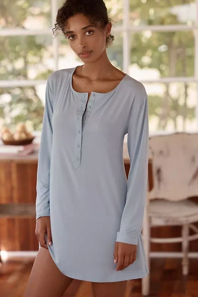 Lyrebird Henley Lounge Dress In Blue