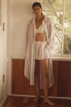 Lyrebird Long-sleeve Buttondown Tunic Top In Sand