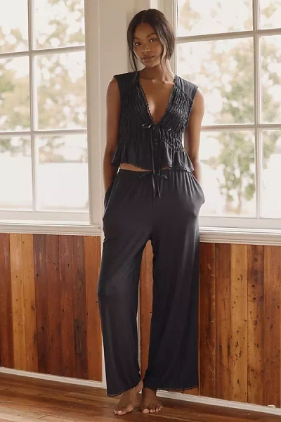 Lyrebird Modaluxe Briar Wide-leg Pants In Black