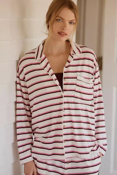 Lyrebird Modaluxe Long-sleeve Pajama Shirt In Multi