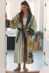 Lyrebird Nay Bellamy X  Quilted Printed Flannel Robe In Multi