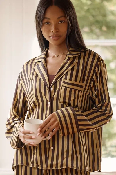Lyrebird Neela Oversized Pajama Shirt In Multi