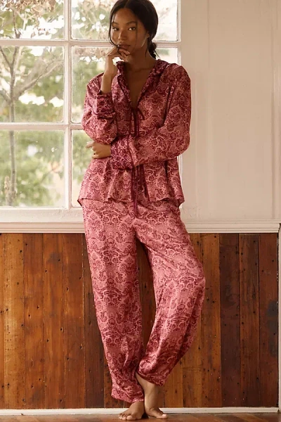 Lyrebird Palm Reader Pyjama Bottoms In Purple