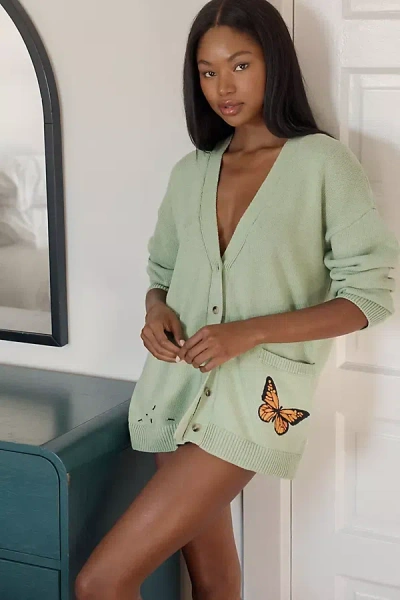 Lyrebird Picnic Friends Sleep Sweater In Green