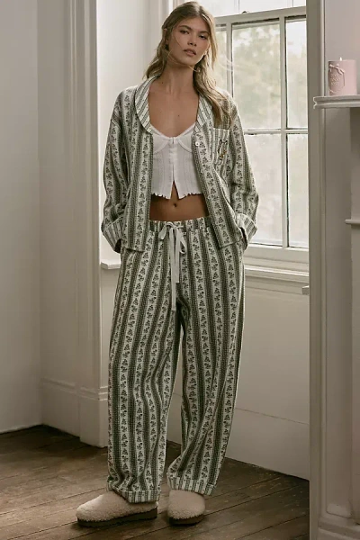 Lyrebird Printed Quilted Jogger Pyjama Bottoms In Multi