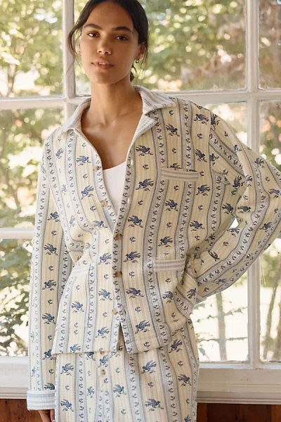 Lyrebird Quilted Knit Buttondown Shirt