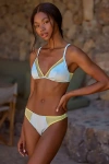 Lyrebird Satin Mesh Triangle Bra In Blue