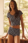 Lyrebird Seamless Boyshorts In Blue