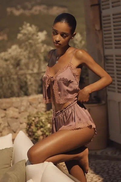 Lyrebird Silky Tap Shorts In Sand