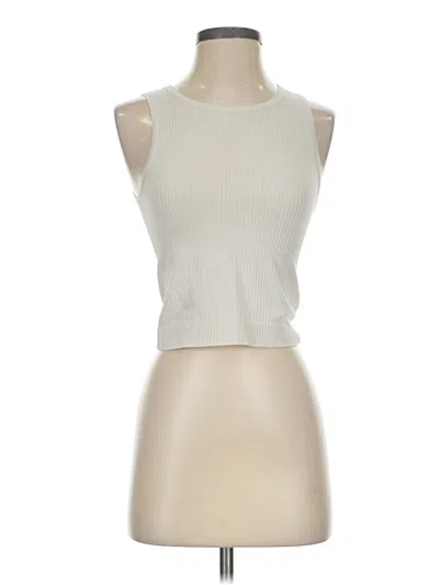 Pre-owned Lyrebird Sleeveless Top Ivory Halter Neckline Tops
