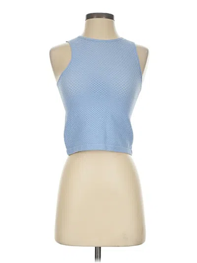 Pre-owned Lyrebird Tank Top Blue Halter Neckline Tops