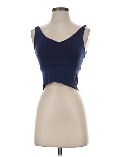 Pre-owned Lyrebird Tank Top Blue Strapless Neckline Tops