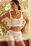 Lyrebird Textured Seamless Boyshorts In White